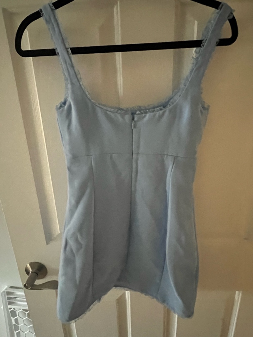 Amanda Uprichard Light Blue Mini Dress